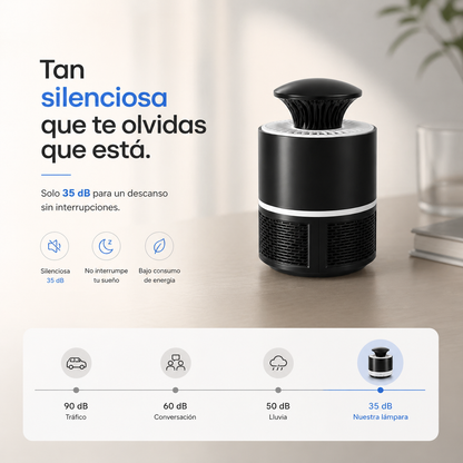 Lámpara Antimosquitos por Succión